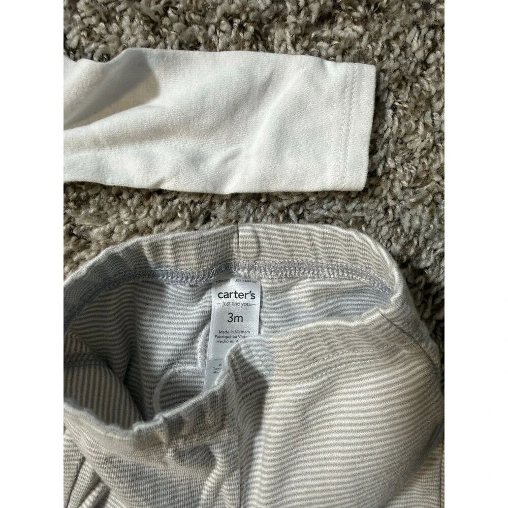 Carter’s Baby Easter Outfit 3M Snuggle Bunny Bodysuit & Footed Pants Set 3 Month